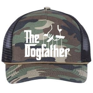 Funny Dog Father The DogFather Retro Rope Trucker Hat Cap