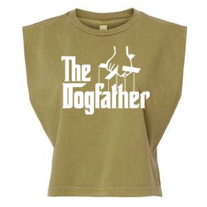 Funny Dog Father The DogFather Garment-Dyed Women's Muscle Tee