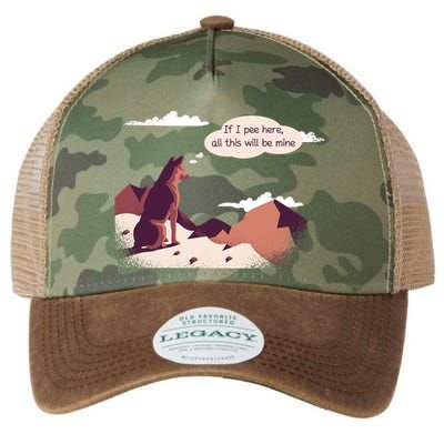 Funny Dog Mountain Legacy Tie Dye Trucker Hat