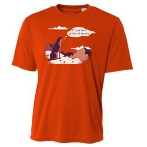 Funny Dog Mountain Cooling Performance Crew T-Shirt