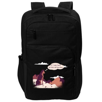 Funny Dog Mountain Impact Tech Backpack