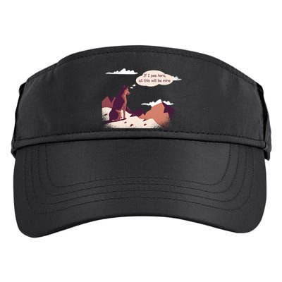 Funny Dog Mountain Adult Drive Performance Visor