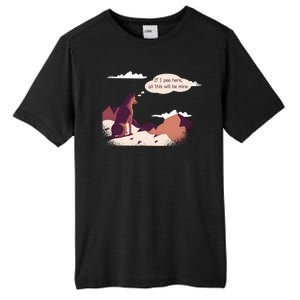 Funny Dog Mountain Tall Fusion ChromaSoft Performance T-Shirt