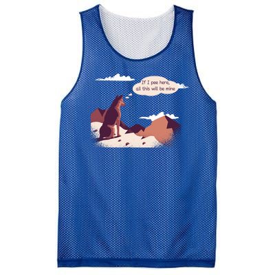 Funny Dog Mountain Mesh Reversible Basketball Jersey Tank