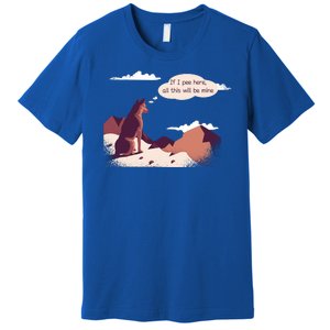 Funny Dog Mountain Premium T-Shirt