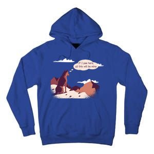 Funny Dog Mountain Tall Hoodie