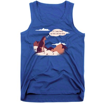 Funny Dog Mountain Tank Top