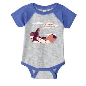 Funny Dog Mountain Infant Baby Jersey Bodysuit