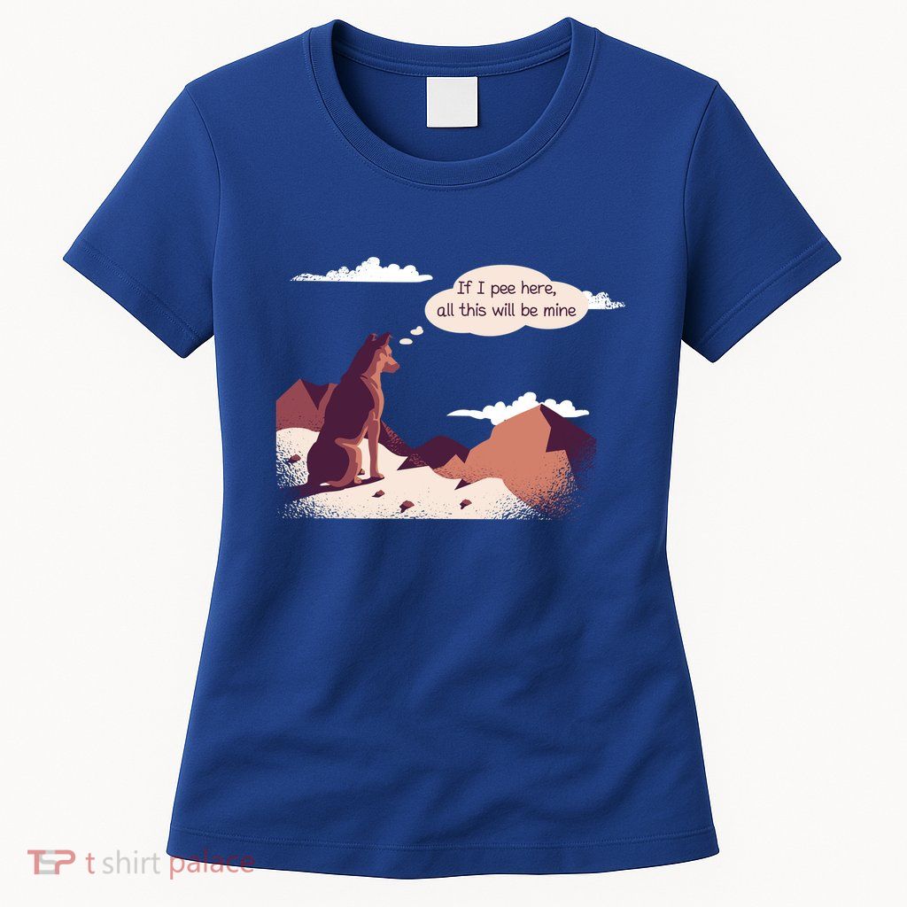 Funny Dog Mountain Women's T-Shirt