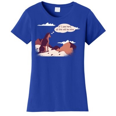 Funny Dog Mountain Women's T-Shirt