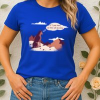 Funny Dog Mountain Womens T-Shirt