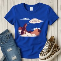 Funny Dog Mountain Womens T-Shirt