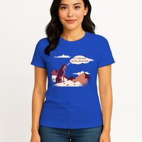 Funny Dog Mountain Womens T-Shirt