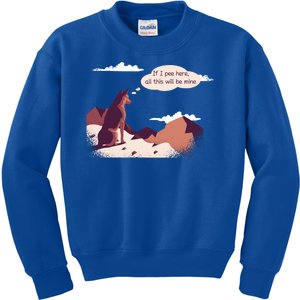 Funny Dog Mountain Kids Sweatshirt