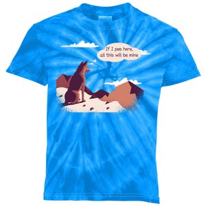 Funny Dog Mountain Kids Tie-Dye T-Shirt