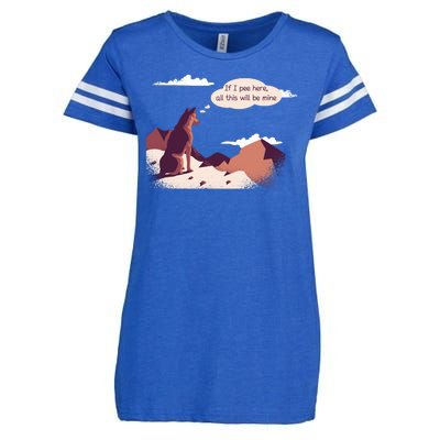 Funny Dog Mountain Enza Ladies Jersey Football T-Shirt