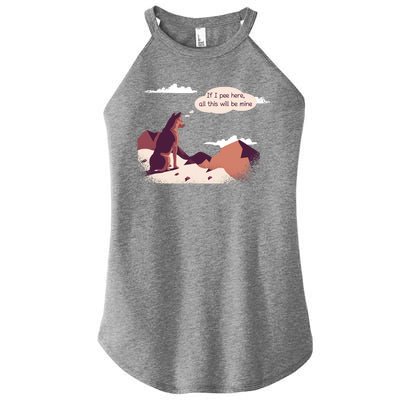 Funny Dog Mountain Women's Perfect Tri Rocker Tank