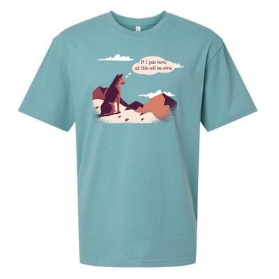 Funny Dog Mountain Sueded Cloud Jersey T-Shirt