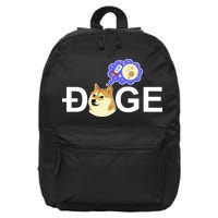 Funny Doge Meme Dogecoin Currency 16 in Basic Backpack