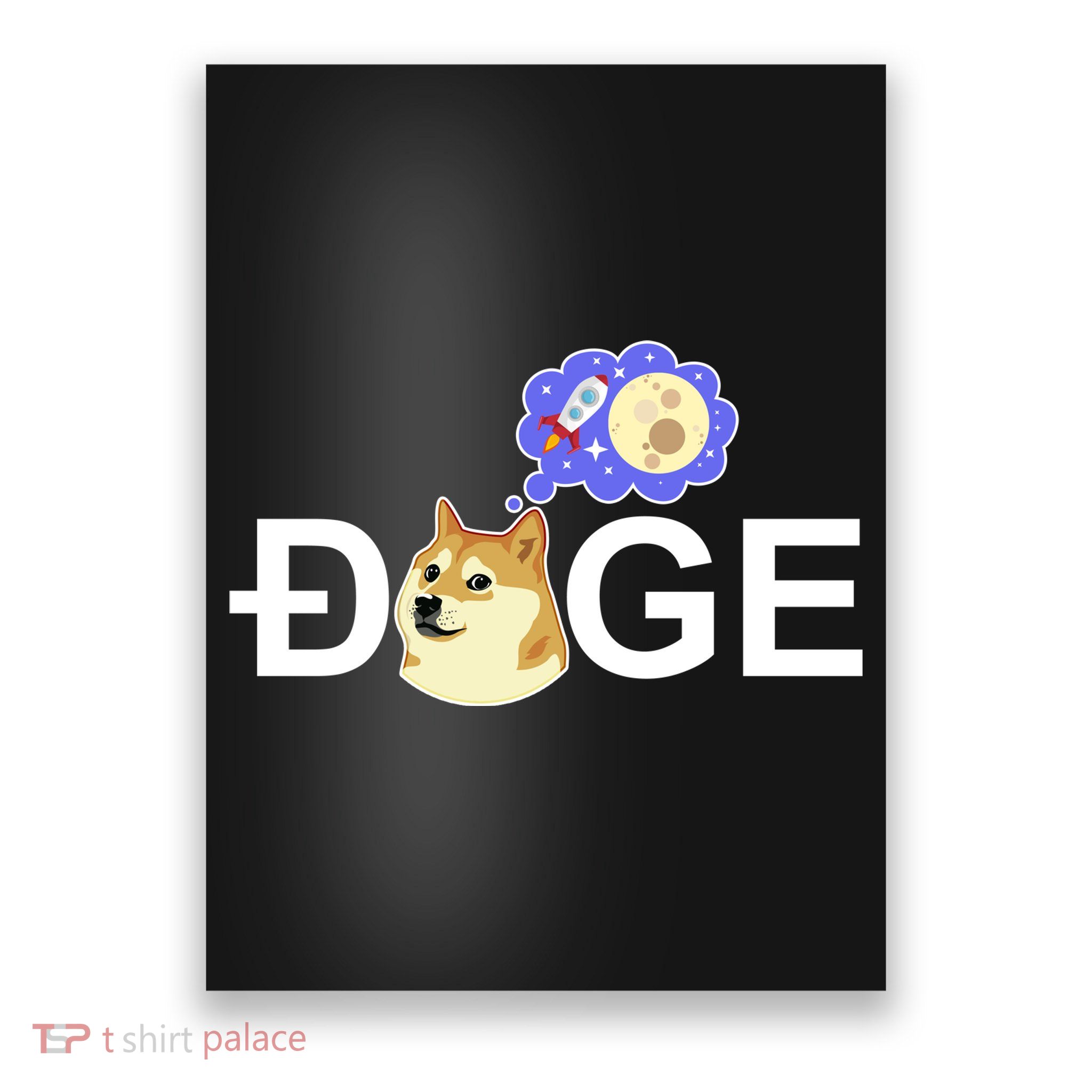 Funny Doge Meme Dogecoin Currency Poster