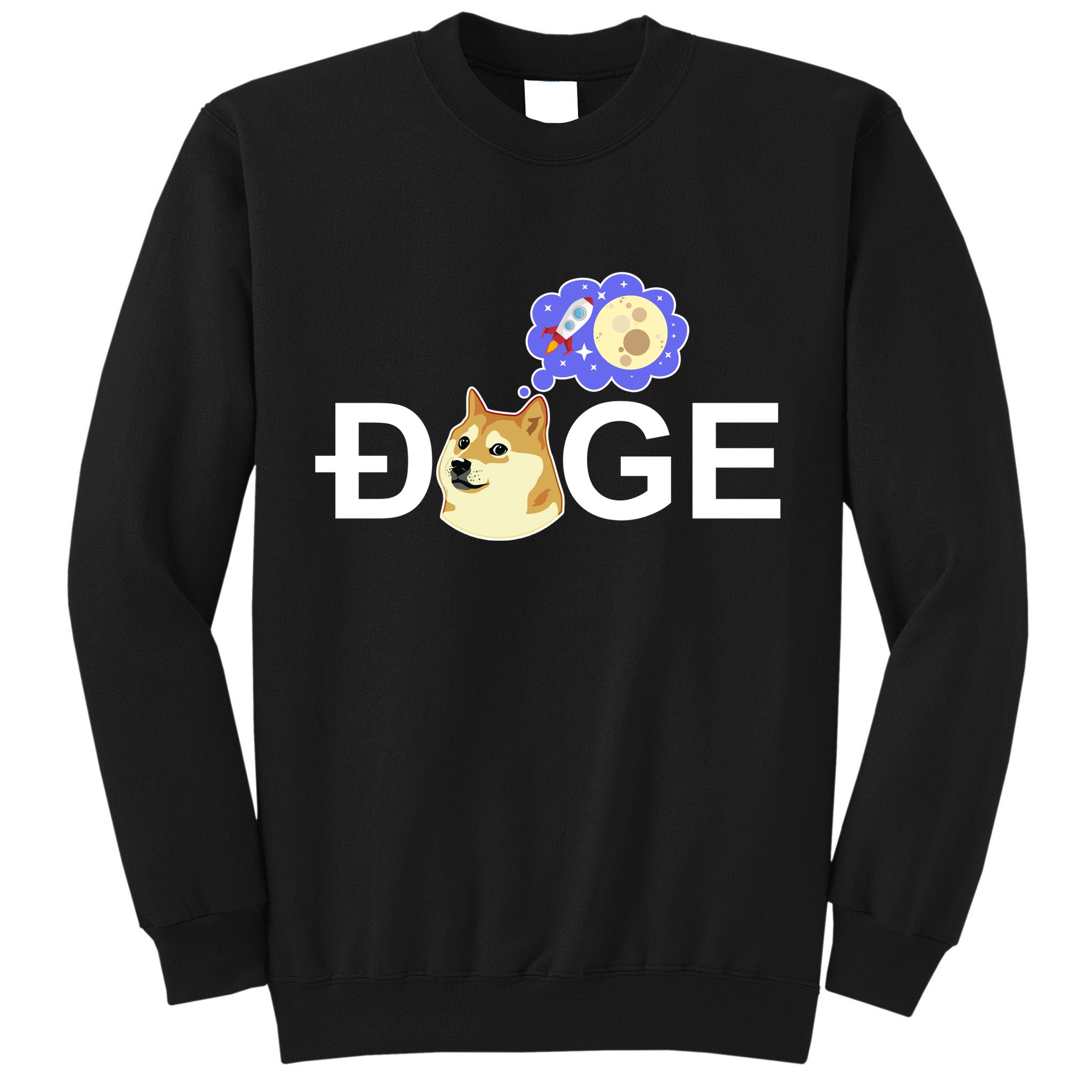 Funny Doge Meme Dogecoin Currency Tall Sweatshirt