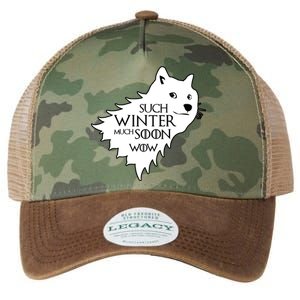 Funny Doge Such Winter Much Soon Legacy Tie Dye Trucker Hat