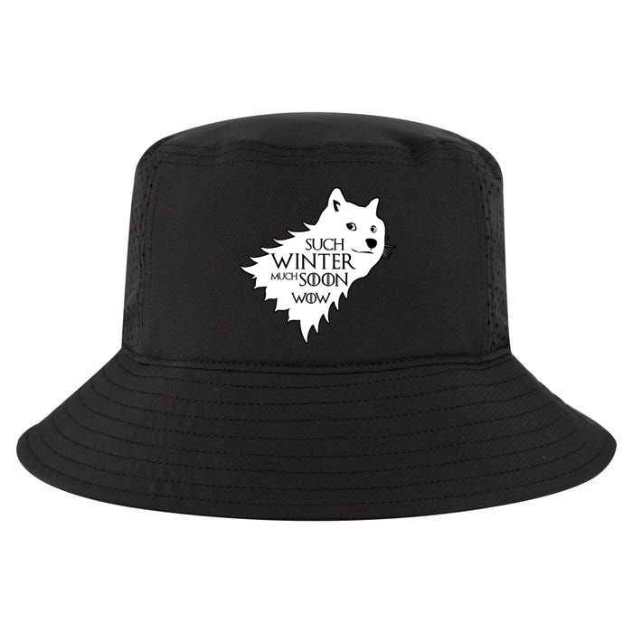 Funny Doge Such Winter Much Soon Cool Comfort Performance Bucket Hat