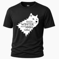Funny Doge Such Winter Much Soon Performance Shirt