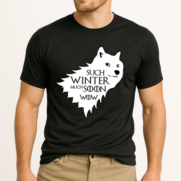 Funny Doge Such Winter Much Soon Performance Shirt