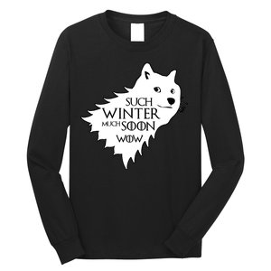 Funny Doge Such Winter Much Soon Long Sleeve Shirt