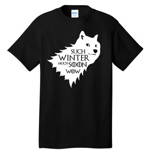 Funny Doge Such Winter Much Soon Tall T-Shirt