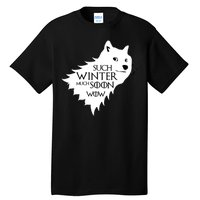 Funny Doge Such Winter Much Soon Tall T-Shirt