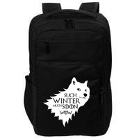 Funny Doge Such Winter Much Soon Impact Tech Backpack