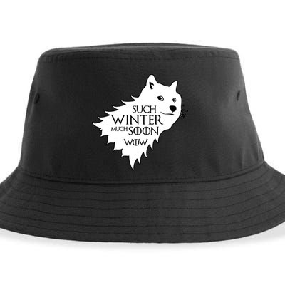 Funny Doge Such Winter Much Soon Sustainable Bucket Hat