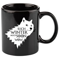 Funny Doge Such Winter Much Soon 11oz C Handle Ceramic Mug