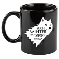 Funny Doge Such Winter Much Soon 11oz C Handle Ceramic Mug