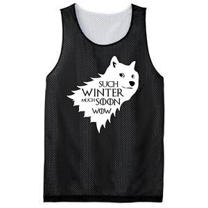 Funny Doge Such Winter Much Soon Mesh Reversible Basketball Jersey Tank