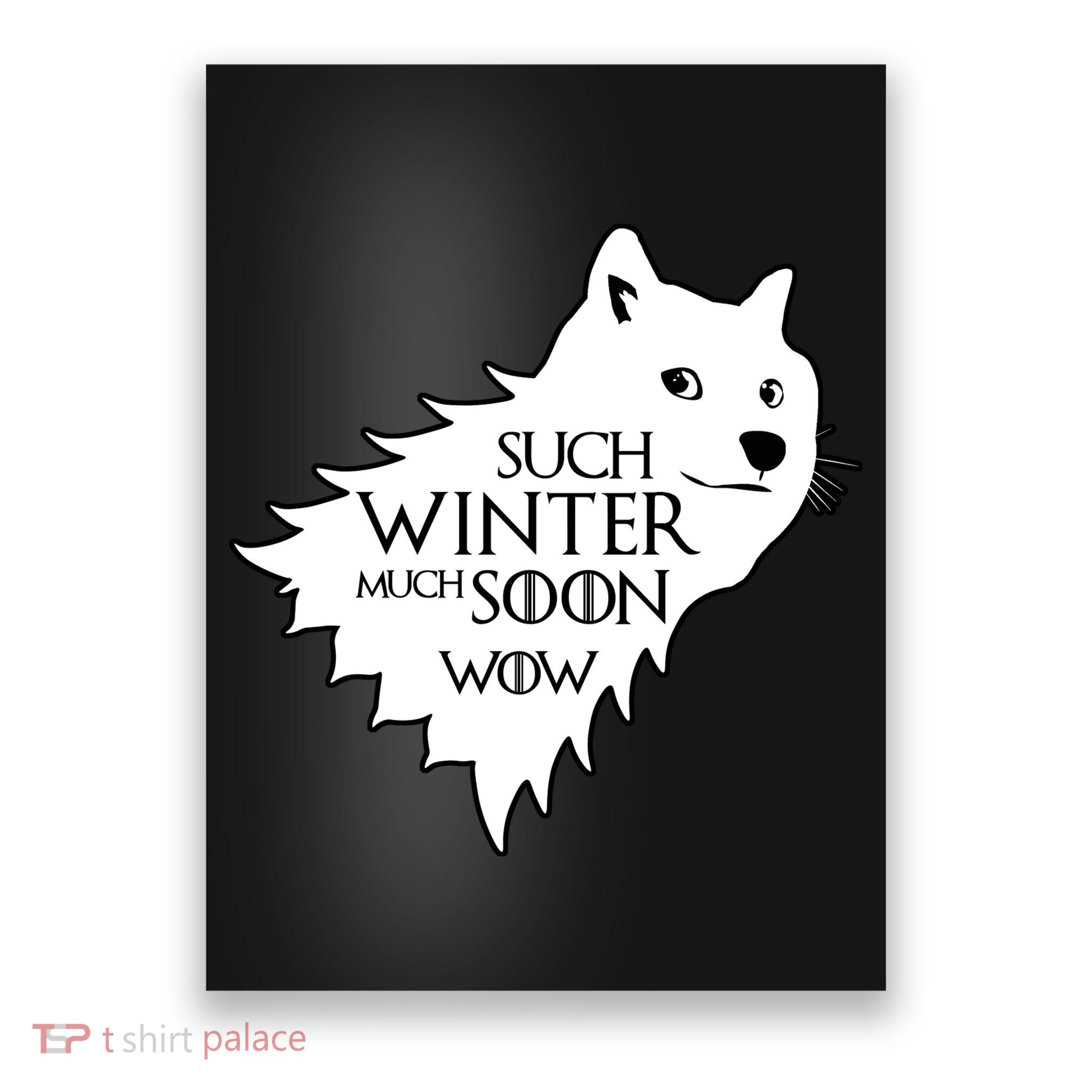 Funny Doge Such Winter Much Soon Poster