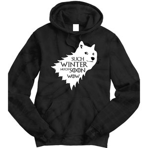 Funny Doge Such Winter Much Soon Tie Dye Hoodie