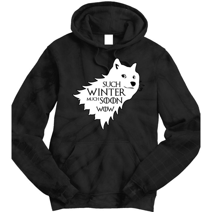 Funny Doge Such Winter Much Soon Tie Dye Hoodie