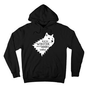 Funny Doge Such Winter Much Soon Tall Hoodie