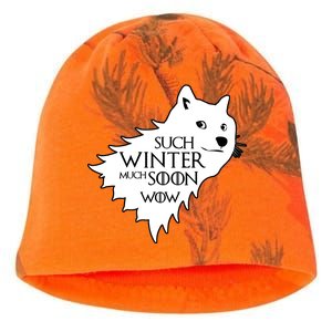 Funny Doge Such Winter Much Soon Kati - Camo Knit Beanie