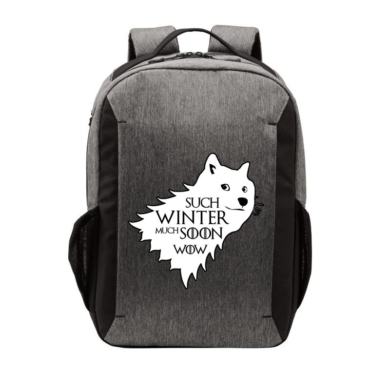 Funny Doge Such Winter Much Soon Vector Backpack