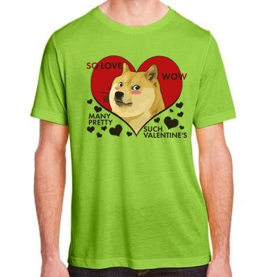 Funny Doge Valentine Meme Adult ChromaSoft Performance T-Shirt