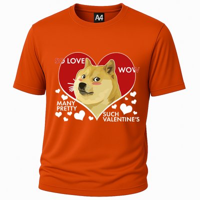 Funny Doge Valentine Meme Cooling Performance Crew T-Shirt