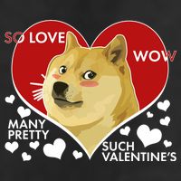 Funny Doge Valentine Meme 7 Panel Mesh Trucker Snapback Hat