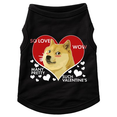 Funny Doge Valentine Meme Doggie Tank