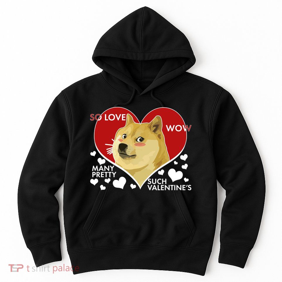 Funny Doge Valentine Meme Hoodie