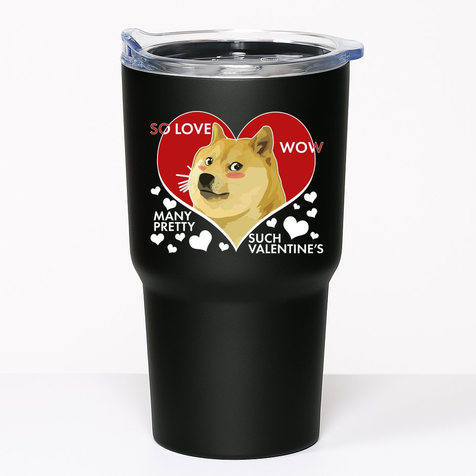 Funny Doge Valentine Meme Tumbler