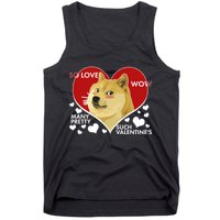 Funny Doge Valentine Meme Tank Top